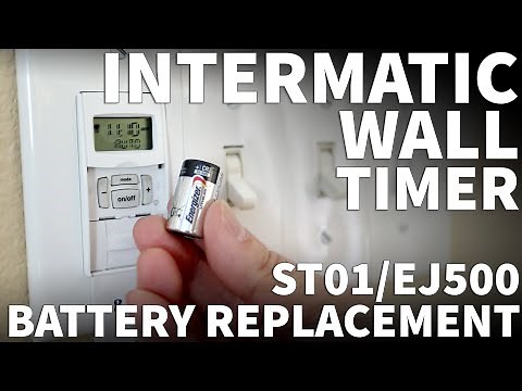 Intermatic Timer Battery Replacement - Intermatic ST01 and EJ500 Timer Not Working with Low Battery