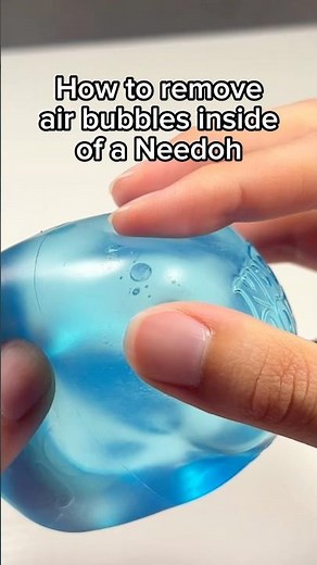 How do you remove air bubbles inside of a Needoh? #needoh #shorts #squishy #viral