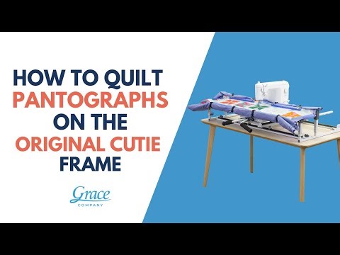 Quilting with Pantographs and the Laser using the Cutie Frame Support