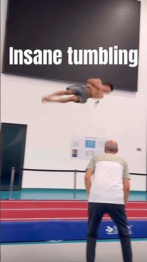 Miller to full in triff by Tofig Aliyev🌪️ #flip #tumbling #gymnast #trampoline #backflip
