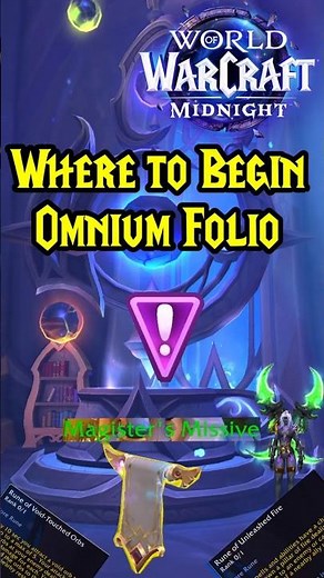 Where to start Omnium Folio 12.0.7 – Full Questline Guide #worldofwarcraft #midnight #12.0.7