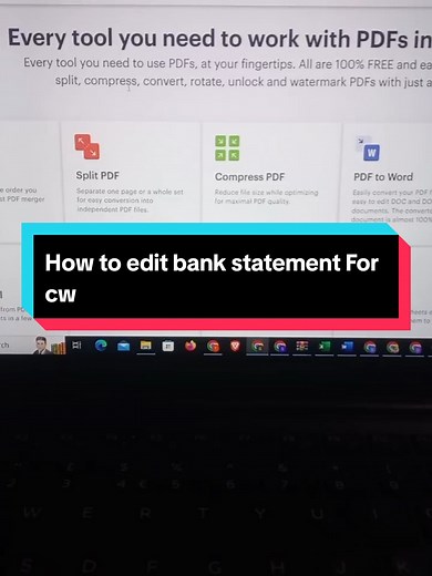 How to Edit Your Bank Statement for Work from Home Jobs