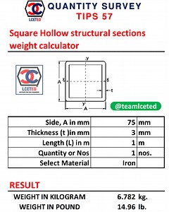 Square Hollow structural sections weight calculator - teamlceted