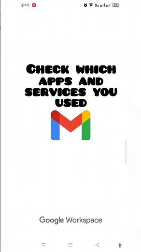 How to check which services & apps you used in Google?#google #gmail