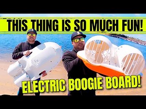 I got an ELECTRIC BODY BOARD and it's SO FUN!