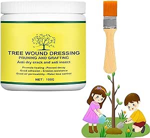 2026 Tree Wound Sealer,Tree Wound Pruning Sealer,Pruning Sealer,Tree Wound Dressing With Brush,Tree Wound Sealer Healing Paste,Bonsai Cut Paste,Bonsai Tree Pruning Sealer For Tree Wound (1SET)