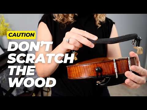 How to Put a Shoulder Rest on a Violin...Without Scratching the Wood
