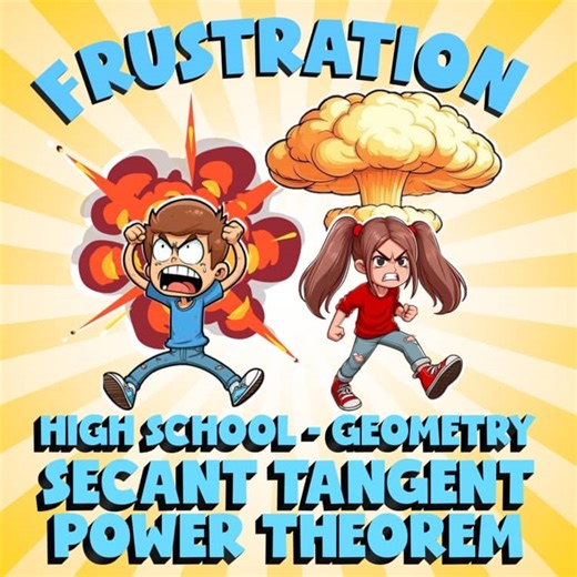 Secant Tangent Power Theorem FRUSTRATION Math Game - No Prep Geometry Review