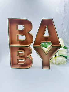 BABY Name Fillable Letters Tray Birthday Decoration Empty Custom Charcuterie Tray Anniversary Numbers Party Letters for Filling Dessert Tray - Etsy