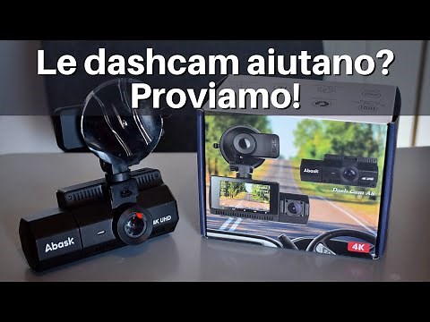 Prova dashcam auto Abask A8: doppia telecamera e risoluzione 4k su Amazon, con scheda SD INCLUSA!