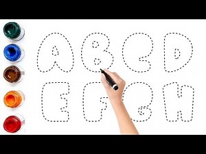 ABCDEFGH For Kids, Kids Learn To Draw and Paint Alphabet ABC, Phonics Art For Kids