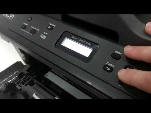 Reset do toner Brother L2540dw no painel - GUARUTONER