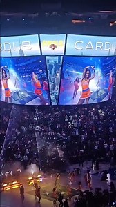 Cardi B performs Bodega Baddie at the NBA Finals’ HALFTIME SHOW in front of Donald Trump.