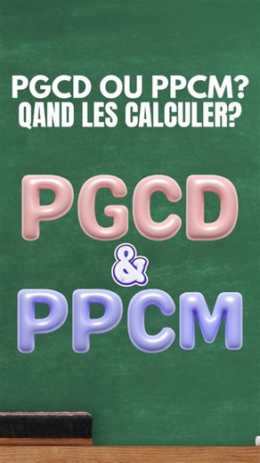 Mathématiques Culture Amusement on Instagram: "Si vous ne voulez plus vous tromper pour savoir quand, dans les problèmes, il faut calculer le PGCD et quand le PPCM (élèves de 6e et 5e), regardez bien cette vidéo 👀📐 Enfin une méthode simple et claire pour ne plus hésiter ! ✨🧠 » 🔢📊📏🔥 #maths #mathématiques #PGCD #PPCM #mathsfaciles"