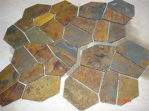 [Hot Item] Natural Rusty Slate Tile Paving Stone