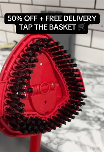 This scrub brush attachment turns your Vileda Turbo mop into a deep-clean scrubber 🧼 Perfect for floors, tiles & outdoor areas — without scrubbing on your hands and knees. Ours is on offer right now with free delivery 👀👇 #CleanTok #CleaningHacks #ViledaTurbo #MopHack #HomeCleaning
