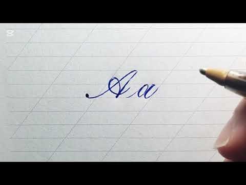 Calligraphy for beginners | Step-by-step Copperplate A-K | Beautiful handwriting