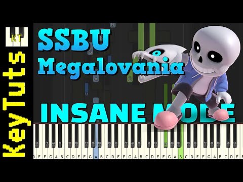 Megalovania [Super Smash Brothers] - Insane Mode [Piano Tutorial] (Synthesia)