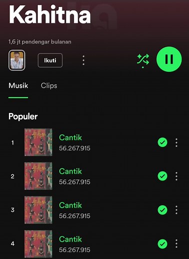 Cantik - Kahitna | Lirik Lagu, Spotify, Lyrics Video