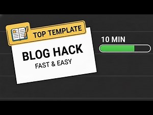 10 Minute Blog Template HACK That Will Change Everything Now