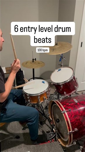 Beginner drum beats for new and inspiring drummers #drums #drummer #drumming #drumpractice #drumbeat