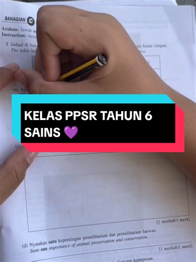 Kelas PPSR Tahun 6 Sains: Memahami dan Menghuraikan