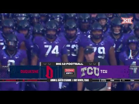 Duquesne vs TCU Football Highlights