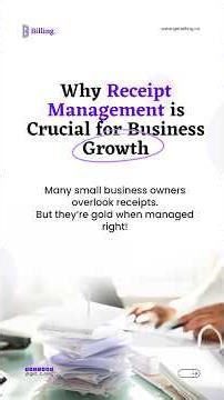 Receipt Management with Billing