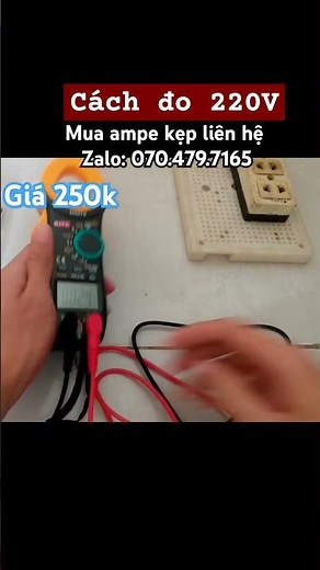 Cách đo điện xoay chiều 220V bằng ampe kìm 3266TD #vom #3266td #ampekim