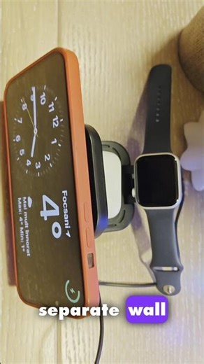 3-in-1 Foldable Wireless Charging Station - Clean Desk Setup for Apple Devices