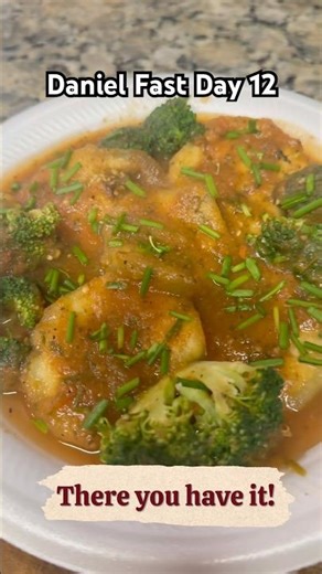 Daniel Fast Day 12 “Eggplant in Tomato Sauce” #shorts #christian