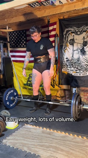 As the weeks go, we get a little harder. #deadlift #consistency #powerlifting #stronger #womenwholift