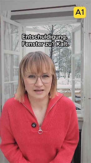 Folge @letsgo.germanonline für mehr! 🇩🇪 👉 Könnten Sie bitte das Fenster zumachen? 👉 Wäre es möglich, das Fenster zu schließen? 👉 Wäre es für Sie in Ordnung, wenn wir das Fenster schließen? | Let's GO - German Online