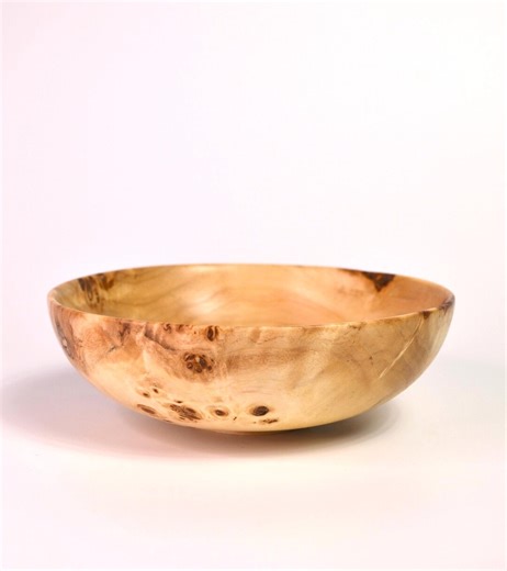 Handcrafted Burl Poplar Wood Bowl, Decorative Kitchen Centerpiece (6.5 X 2.1 Inches) - Etsy