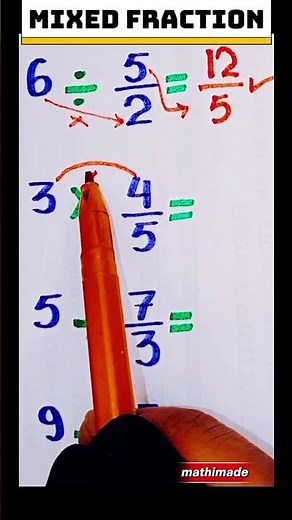 Mixed Fractions Trick | Convert & Solve Fractions Easily | Quick Maths