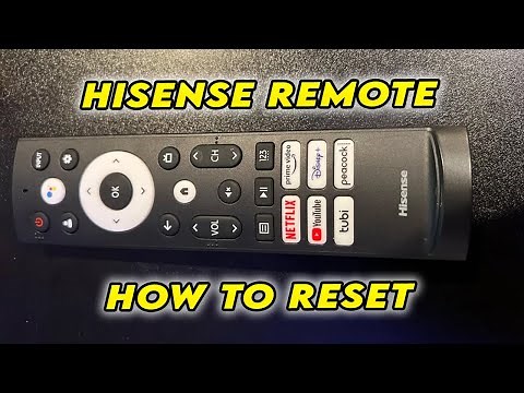 How to Reset Hisense TV Remote Control