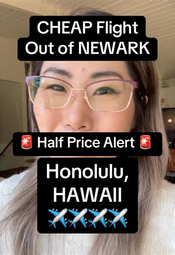 Half Price Flight from Newark to Honolulu, Hawaii