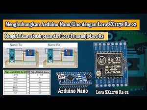 Lora sx1278 ra 02, Cara menghubungkan ke Arduino Nano/Uno (Sebagai Tx & Rx) Untuk mengirim "pesan"