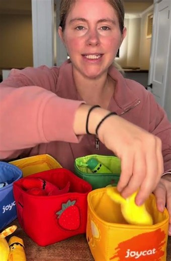 🎨 JoyCat Color Sorting Toy for Babies 6-12 Months | Cute Montessori Plush Matching Set