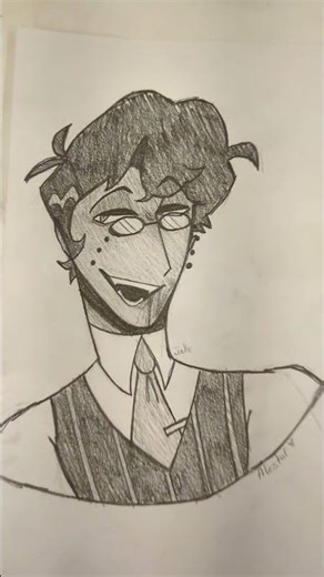 Human Alastor drawings!!(I used to draw him a lot with my own headcanons before he was revealed lol)