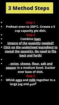 How to Make a impossible quiche recipe | easy quiche recipes | Short Recipes #short