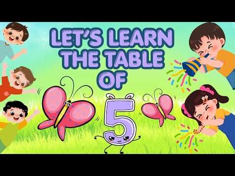 Table of 5 | Table of Five for Kids | Five Table | 5 Table Song For Kids