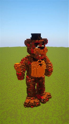 Freddy Fazbear | Minecraft #tutorial #minecraftideas #build #minecraft #fnaf