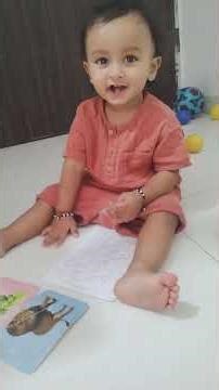 My baby learning with flash card📚🧠 # flashcard# baby learning# shorts #smart baby