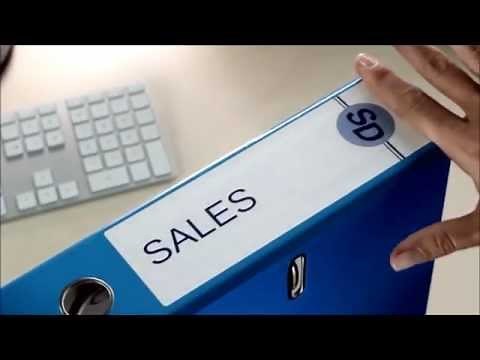 Avery Lever Arch Filing Labels Demo