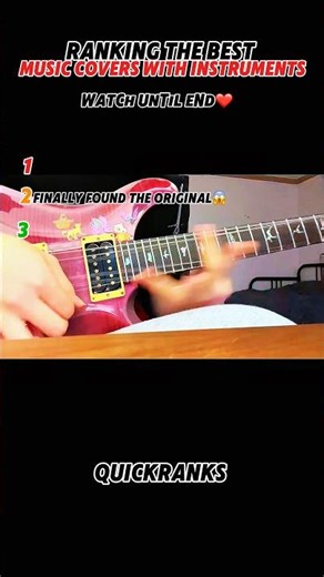 Ranking the best music covers with instruments🎸