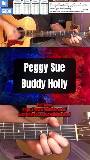 Buddy Holly's PEGGY SUE: Easy 4-Chord Tutorial (Master the Classic Rock-n-Roll Strum)