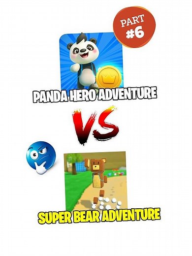 Super Bear Adventure vs Panda Hero Adventure 💚 #superbearadventure