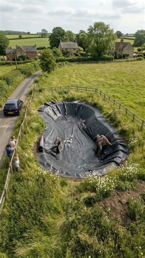 Roadside Rustic Pond Build | Passengers Watching + Beautiful Koi Fish Release 🐟 #rusticpond #shorts