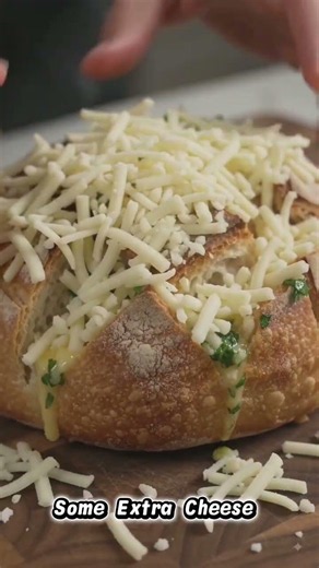 The Viral Crispy Garlic Bread Dip (Ultimate Cheese Pull)